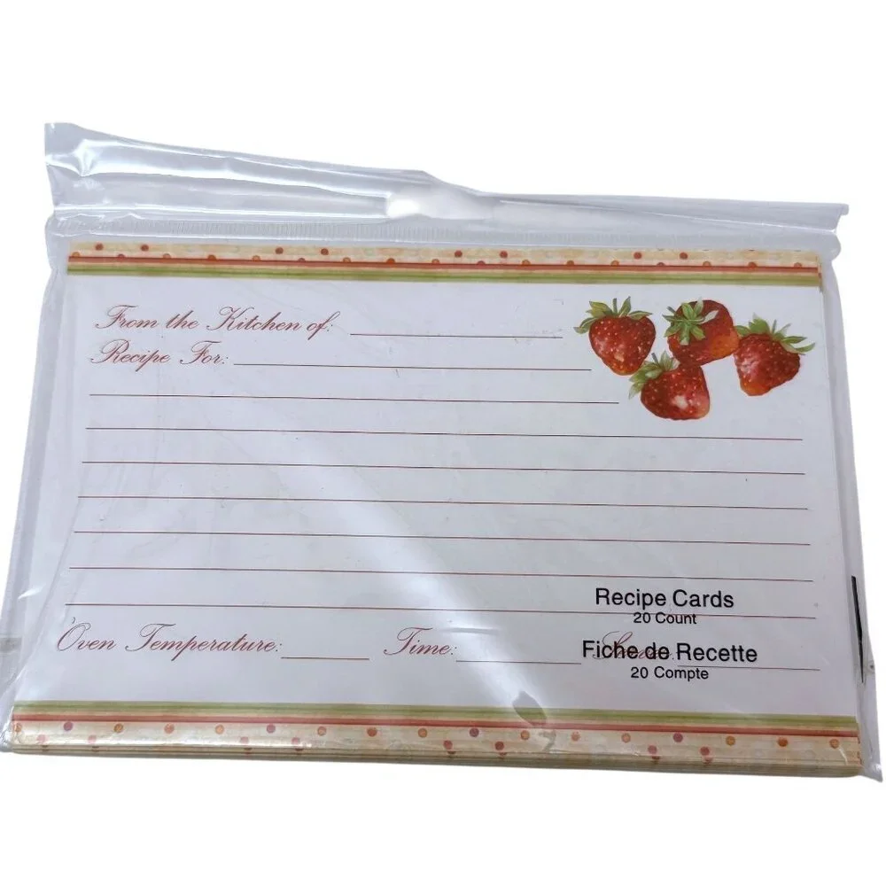3 Packs of 20 Recipe Cards by Studio 18 From the Kitchen Of Series 4x6